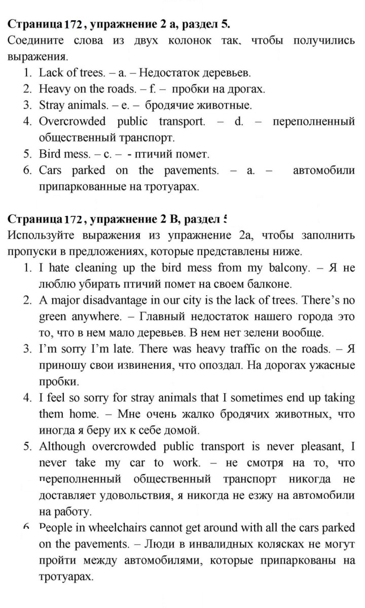 Скан решения номера 172