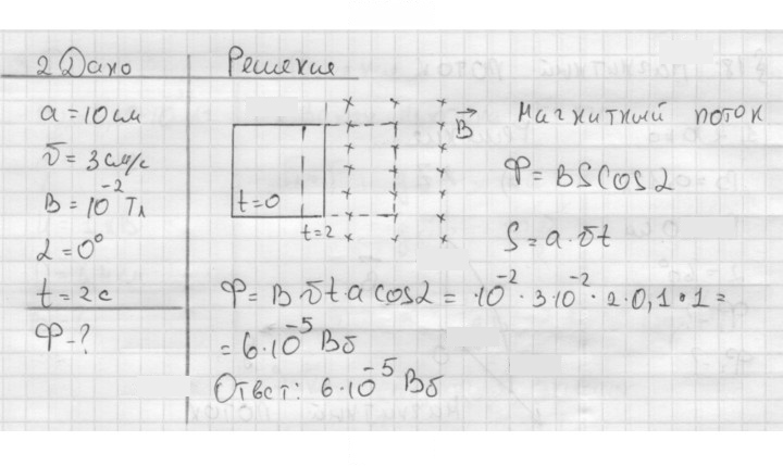 Скан решения номера 2