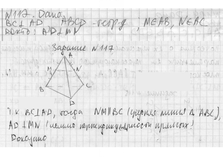 Скан решения номера 117