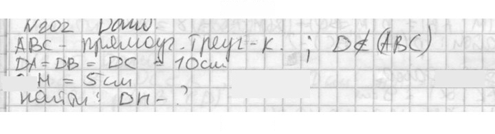Скан решения номера 202