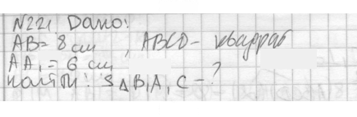 Скан решения номера 221