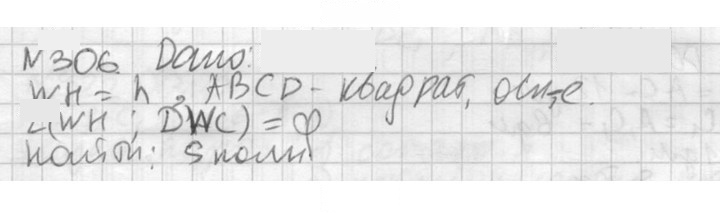 Скан решения номера 306