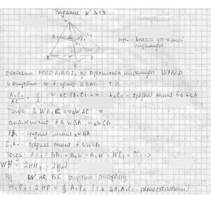 Скан решения номера 313