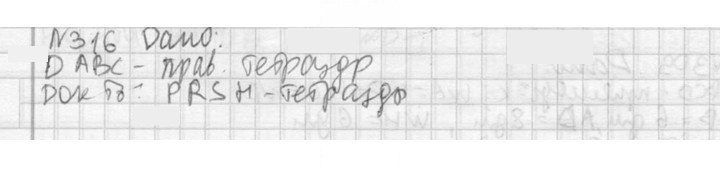 Скан решения номера 316