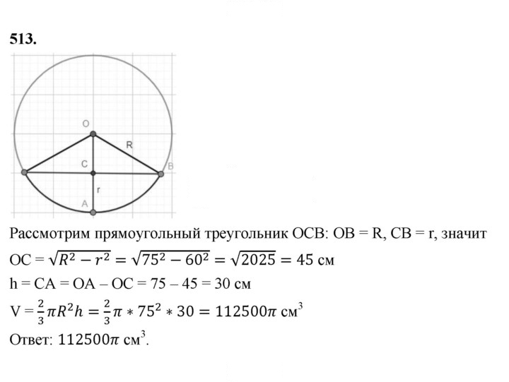 Скан решения номера 513