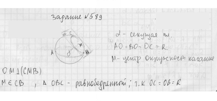 Скан решения номера 589