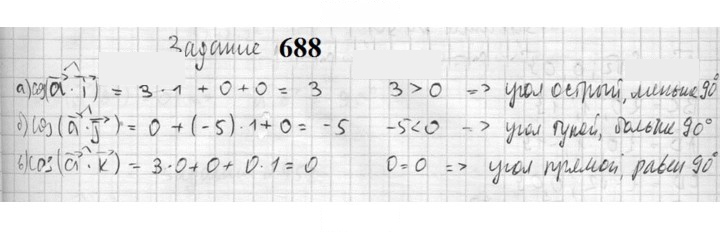 Скан решения номера 688