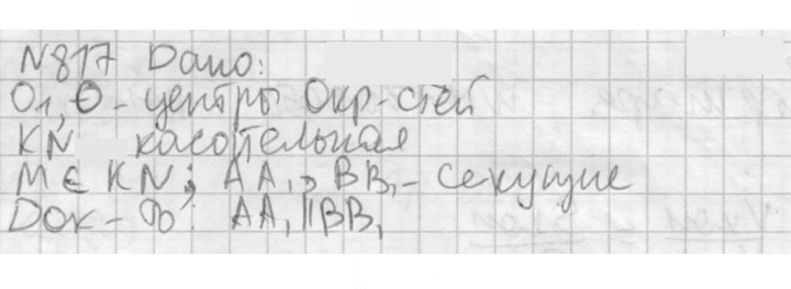 Скан решения номера 817