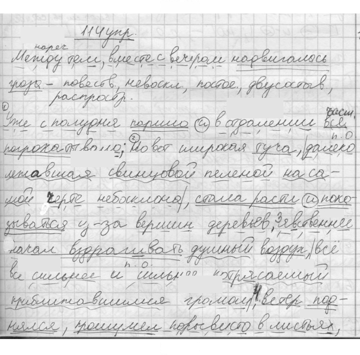 Скан решения номера 114