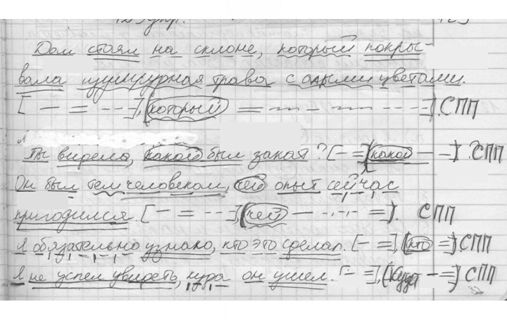 Скан решения номера 123
