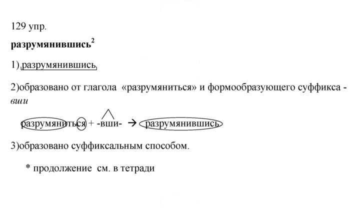 Скан решения номера 129