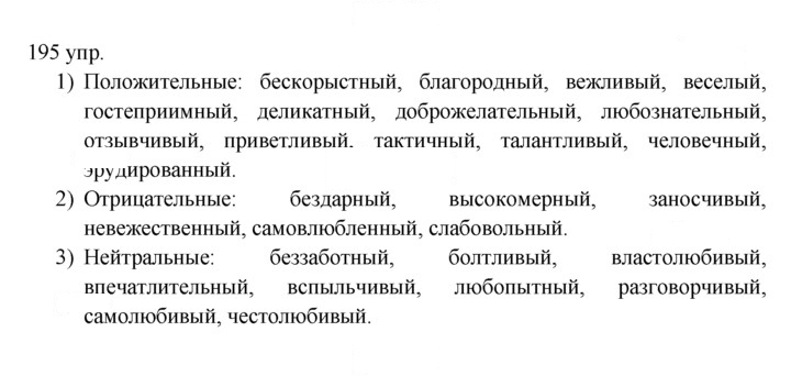 Скан решения номера 195