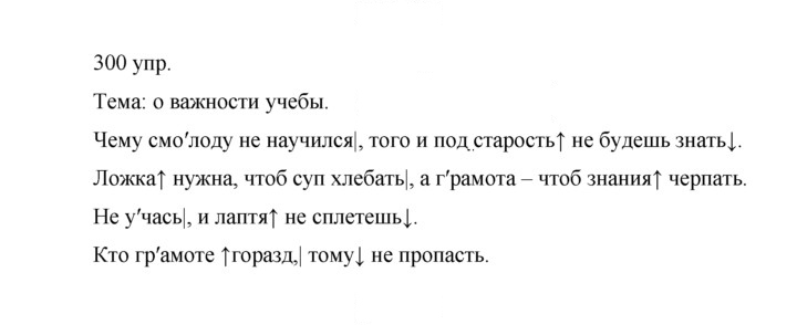 Скан решения номера 300
