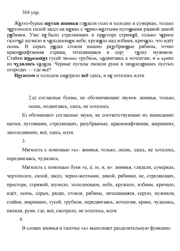 Скан решения номера 304