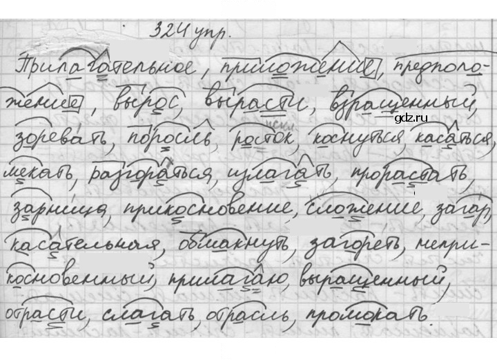 Скан решения номера 324
