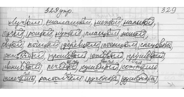 Скан решения номера 329