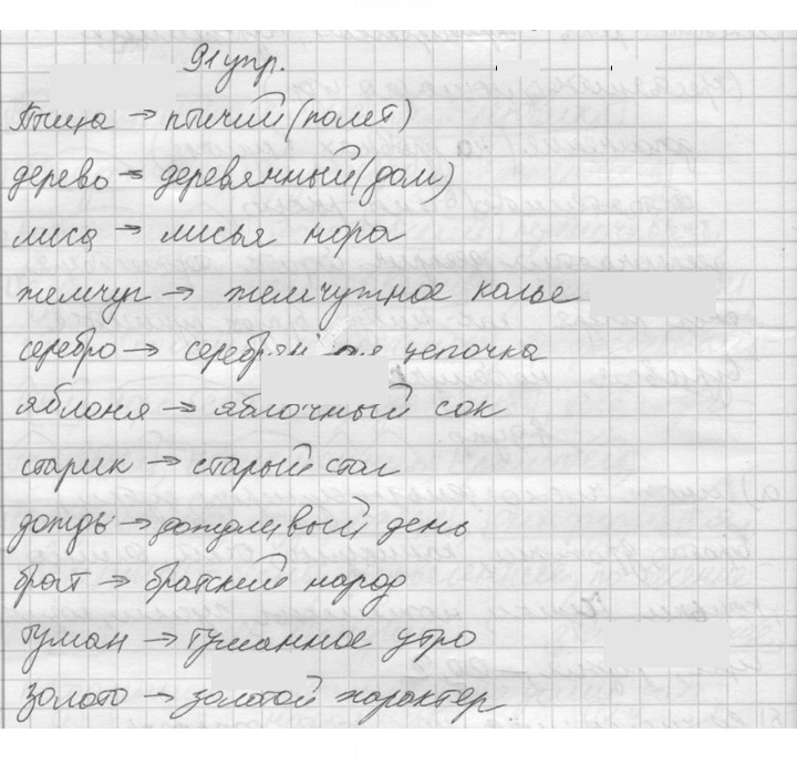 Скан решения номера 91