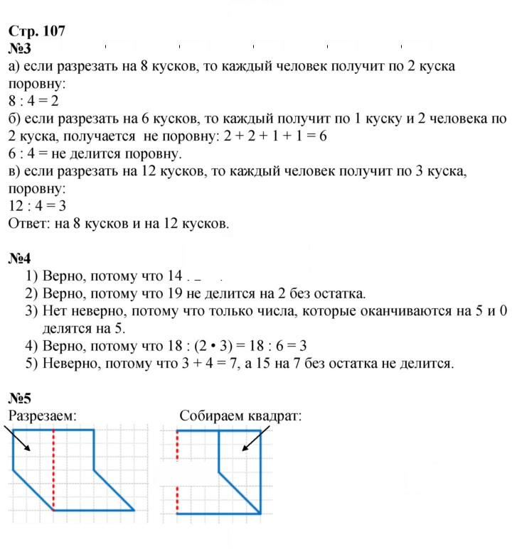 Скан решения номера 107