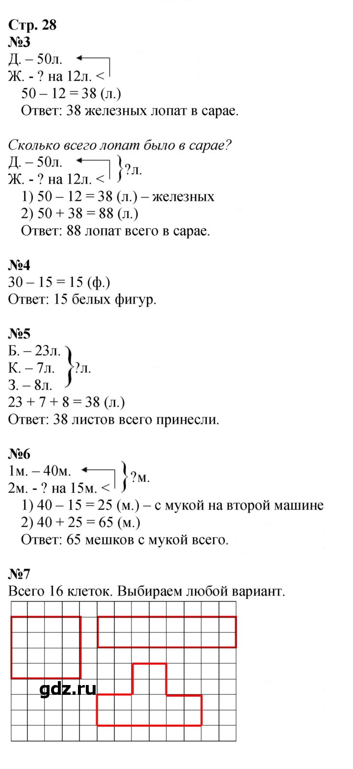 Скан решения номера 28