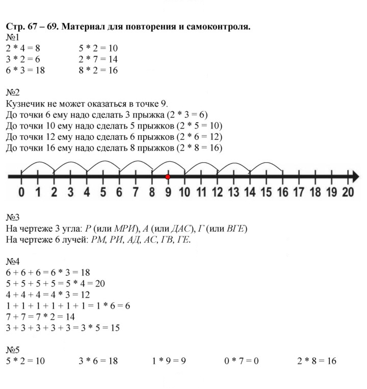 Скан решения номера 67