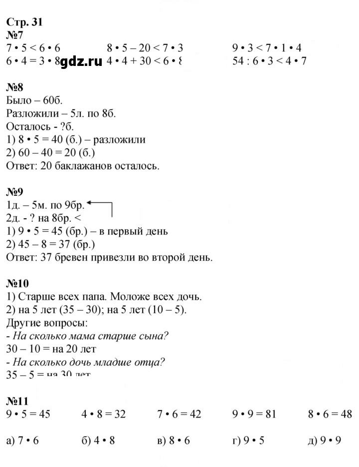 Скан решения номера 31