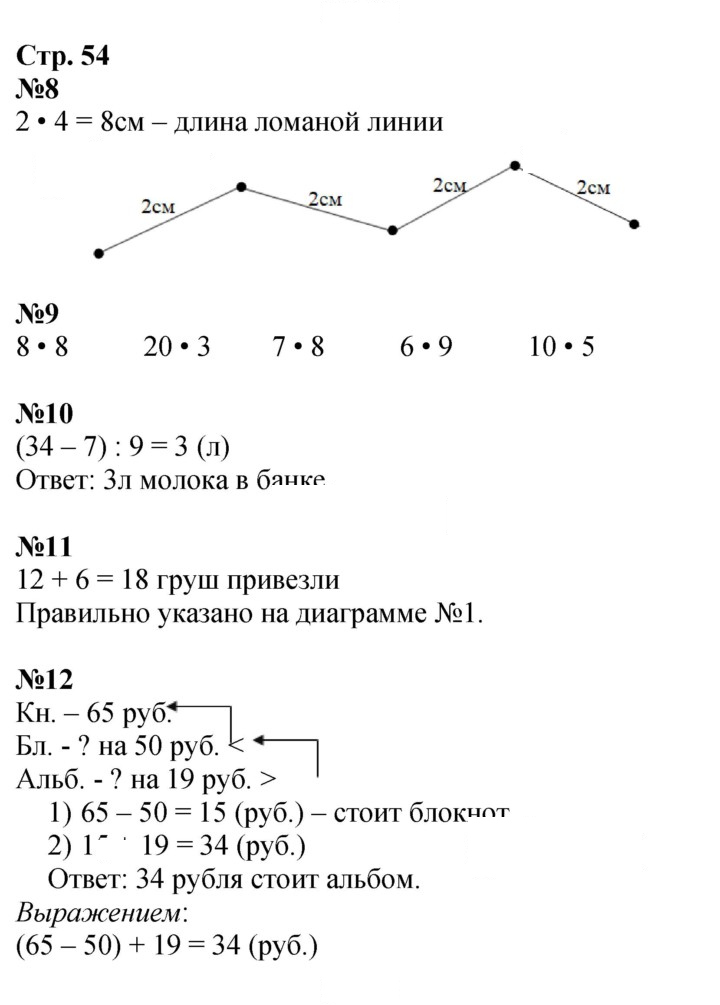 Скан решения номера 54