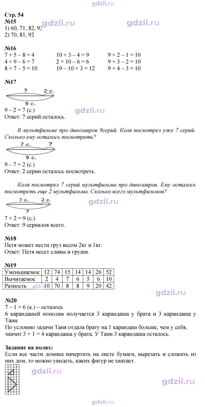 Скан решения номера 54