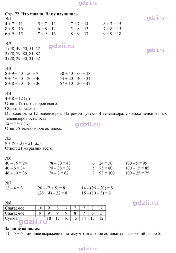 Скан решения номера 72
