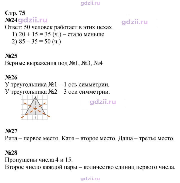 Скан решения номера 75