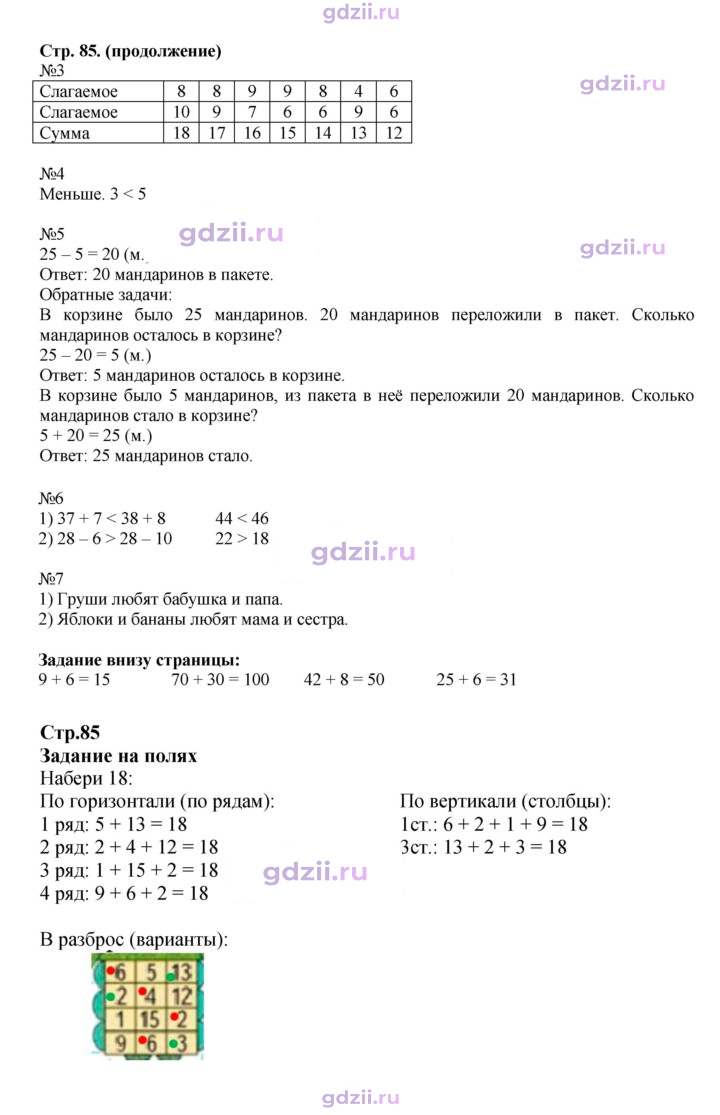Скан решения номера 85