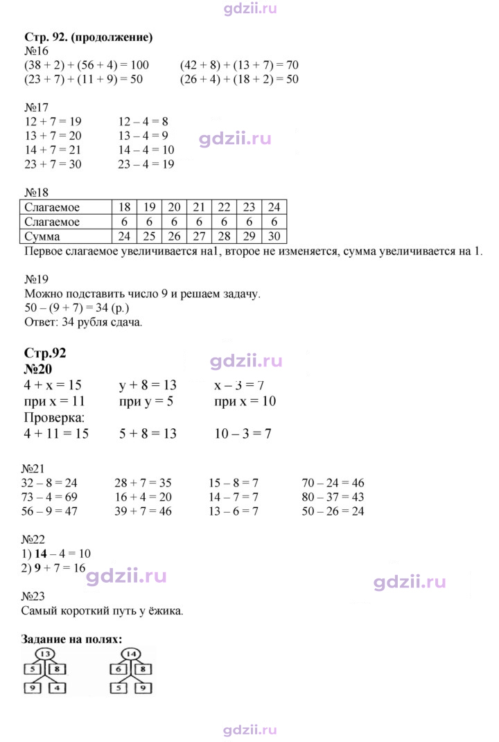 Скан решения номера 92