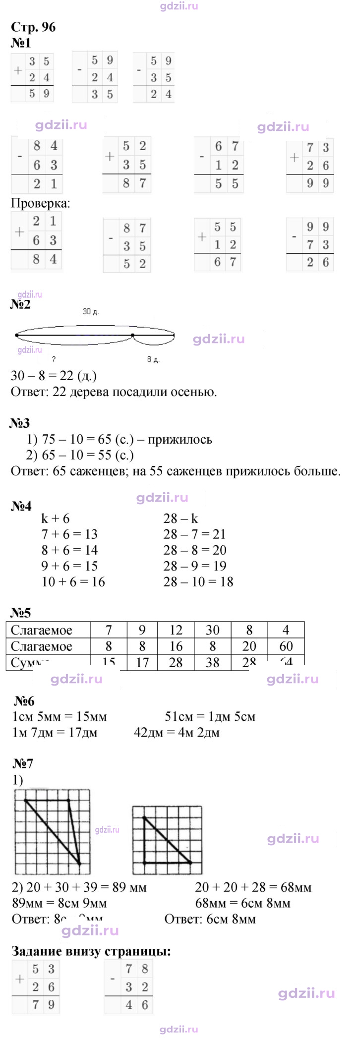 Скан решения номера 96