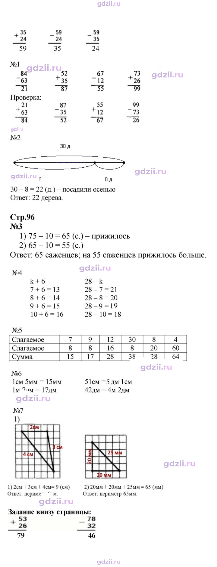 Скан решения номера 96