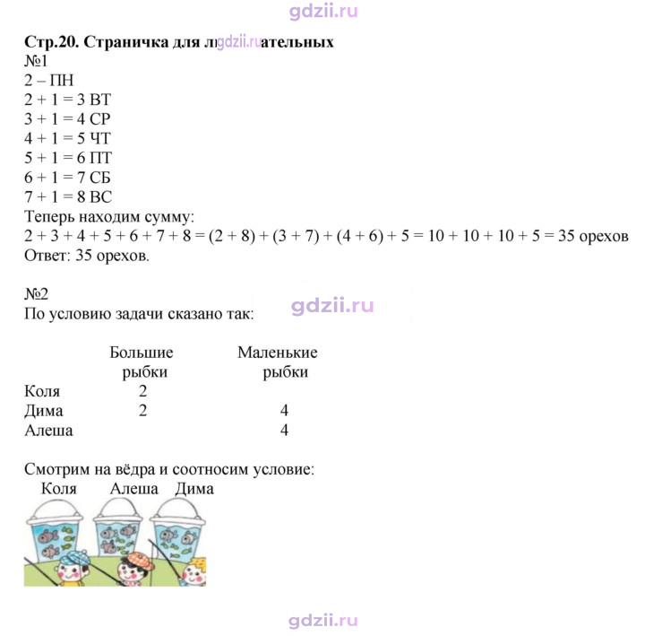 Скан решения номера 20