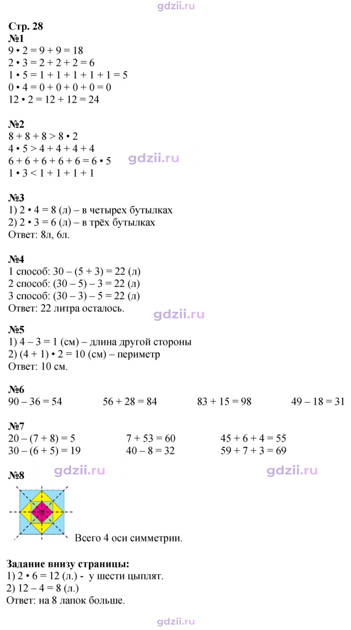 Скан решения номера 28