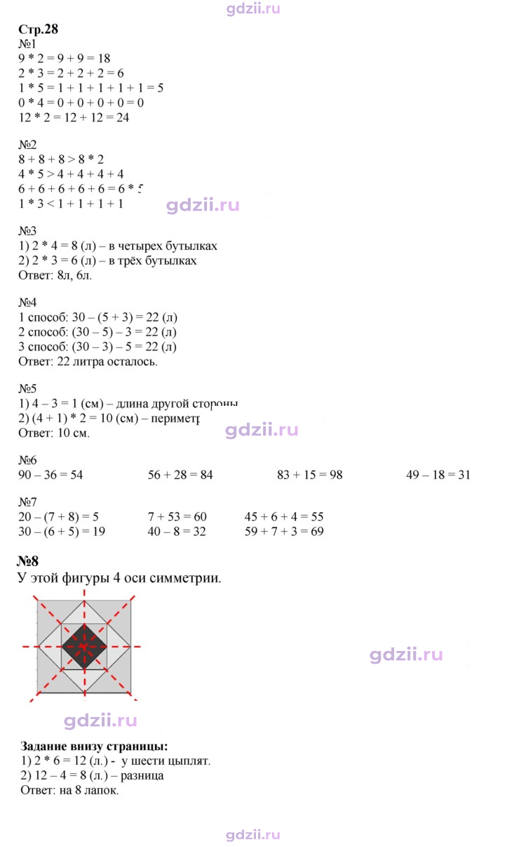 Скан решения номера 28