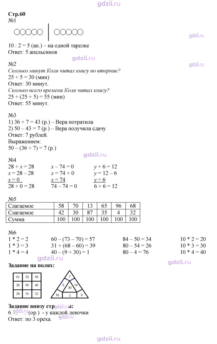 Скан решения номера 60