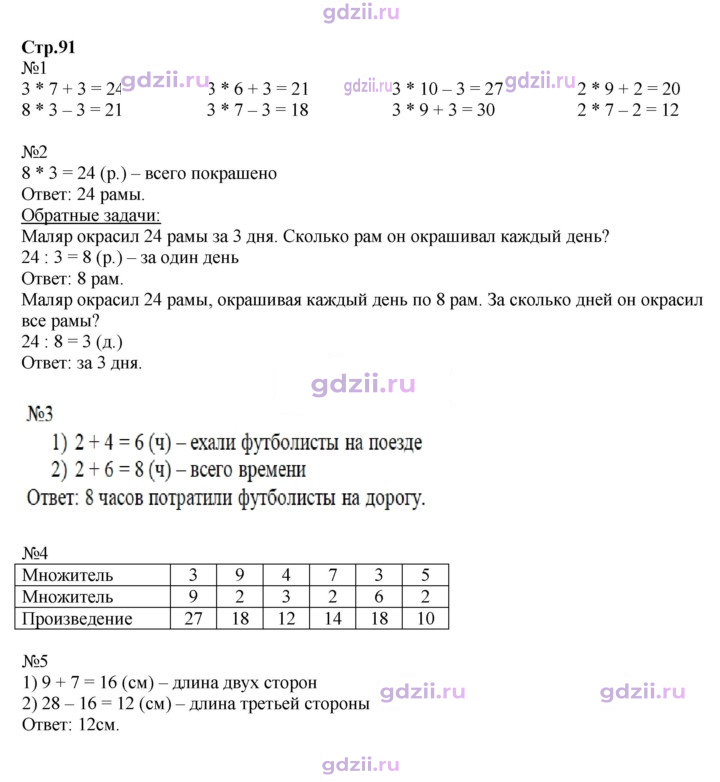 Скан решения номера 91