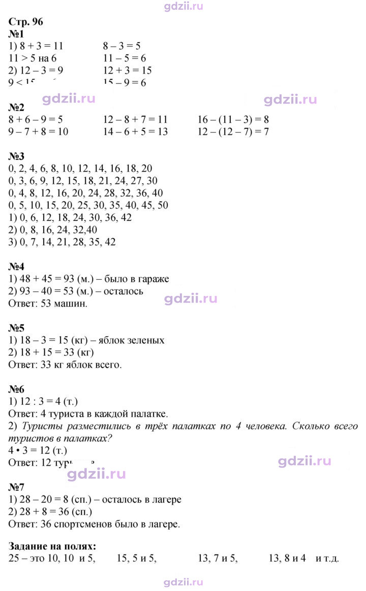 Скан решения номера 96