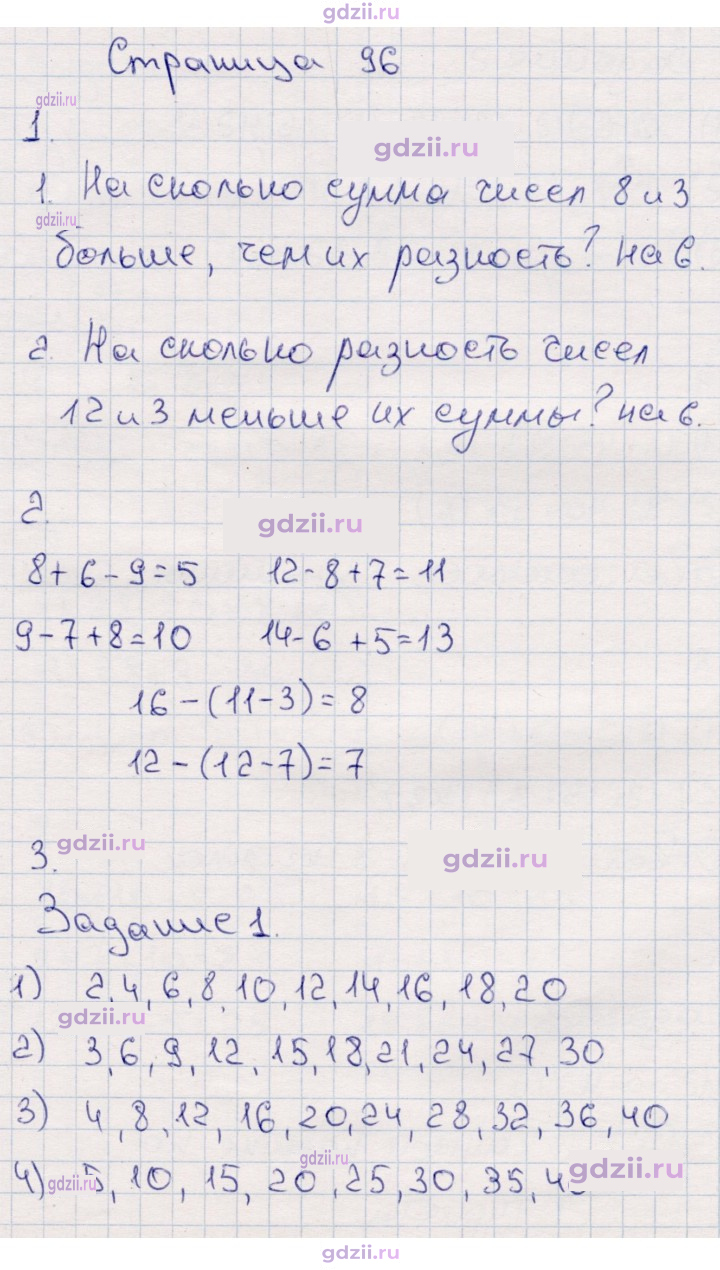 Скан решения номера 96