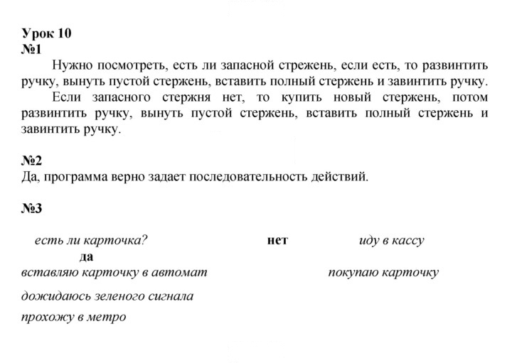 Скан решения номера Урок 10