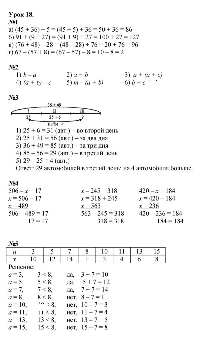 Скан решения номера Урок 18