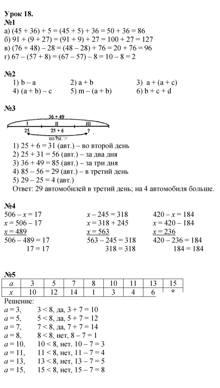 Скан решения номера Урок 18