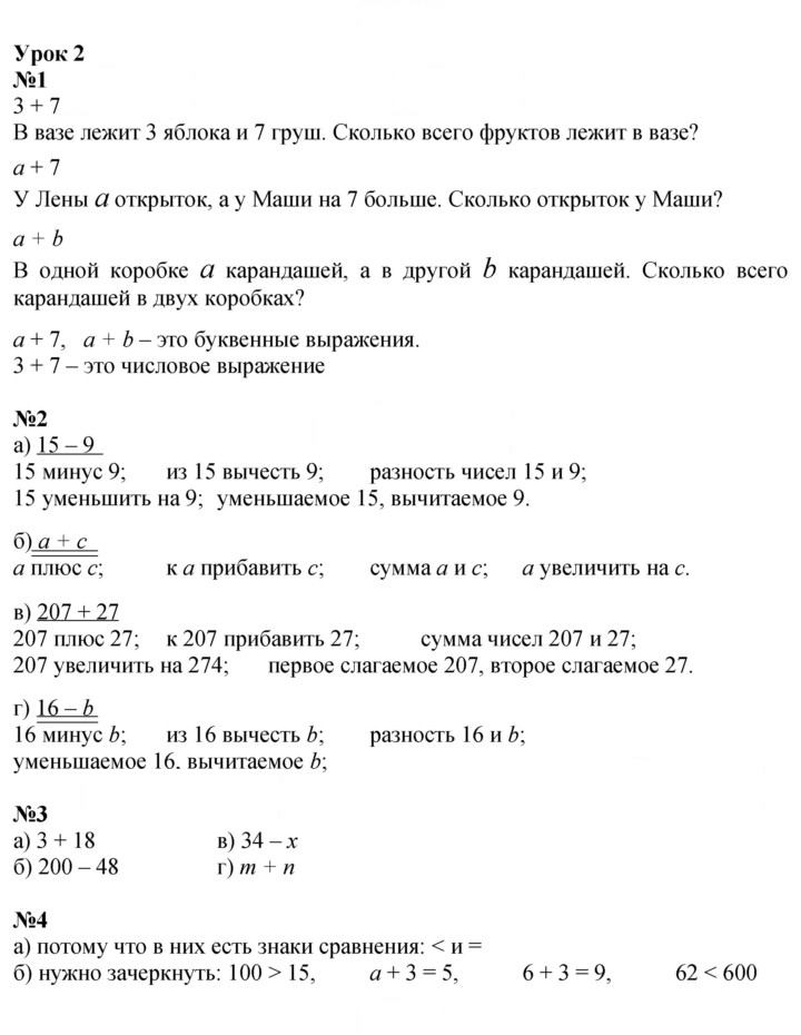 Скан решения номера Урок 2