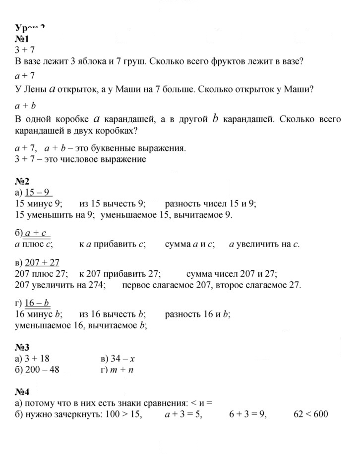 Скан решения номера Урок 2