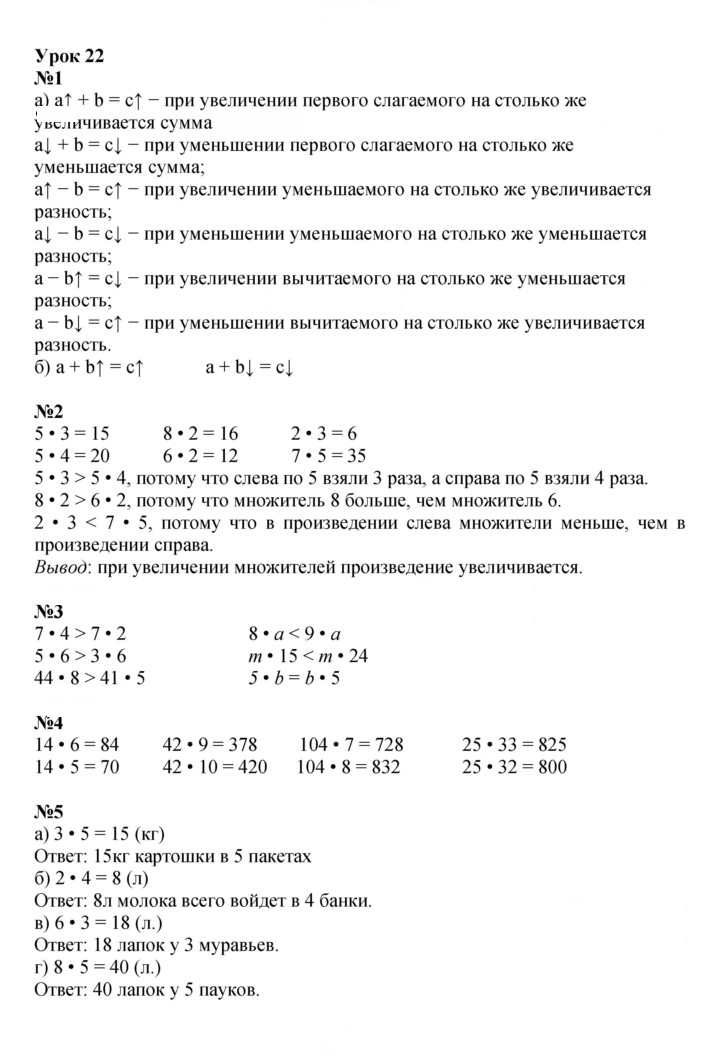 Скан решения номера Урок 22