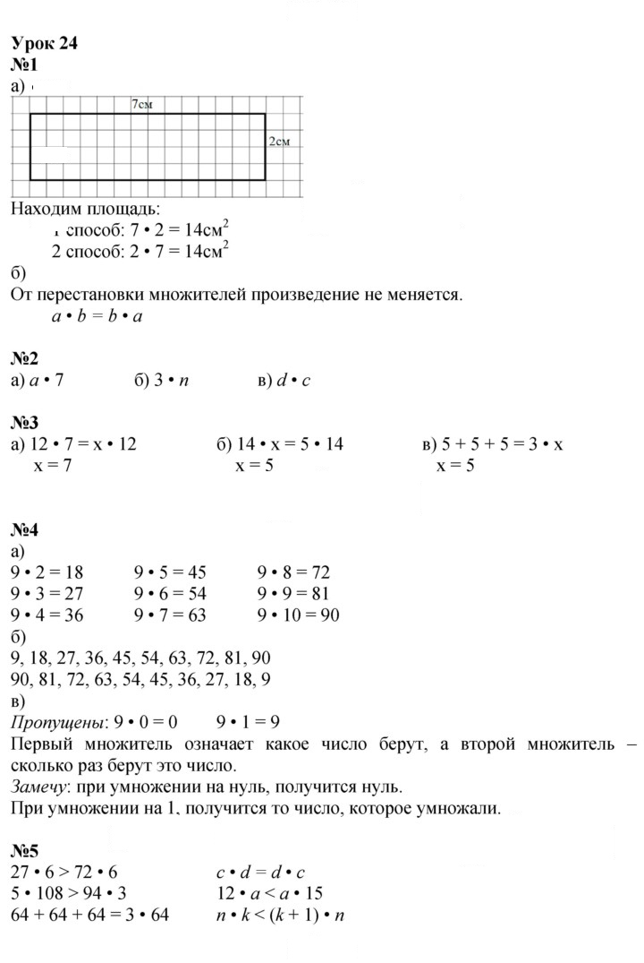 Скан решения номера Урок 24