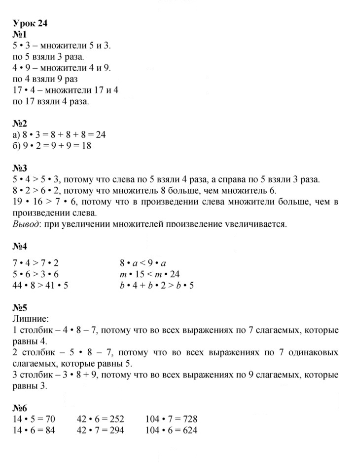 Скан решения номера Урок 24