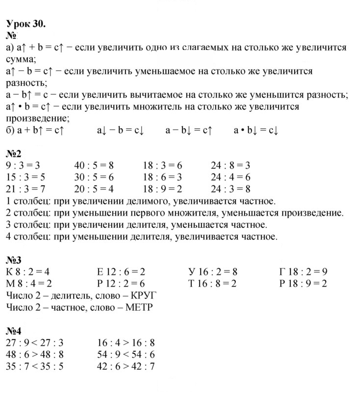 Скан решения номера Урок 30