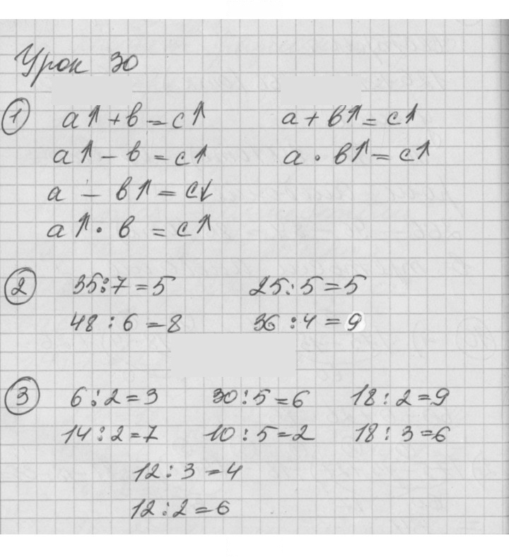 Скан решения номера Урок 30